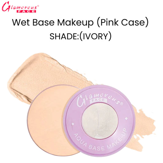 Glamorous Face Wet Base Makeup (Pink Case) (SHADE:IVORY)