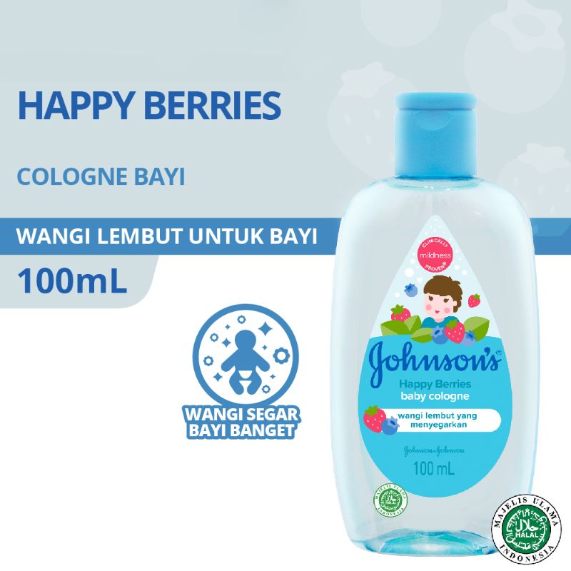 Johnsons Baby Johnson’s Happy Berries Baby Cologne 100ml Gentle & Fruity Fragrance for Babies