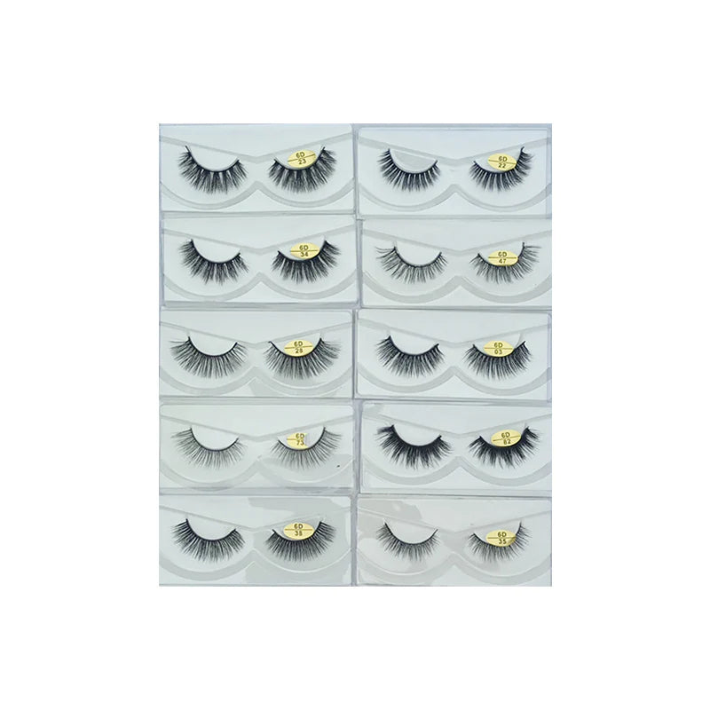 Glamorous Face 6D Mink Hair Eyelashes 10 Pieces (GF 8061)