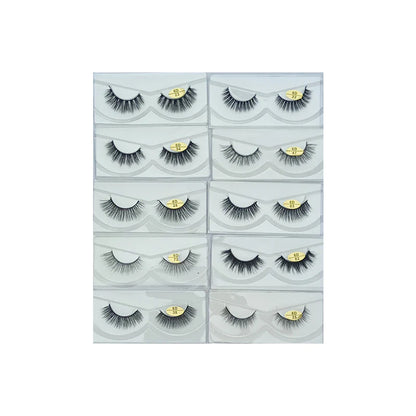 Glamorous Face 6D Mink Hair Eyelashes 10 Pieces (GF 8061)