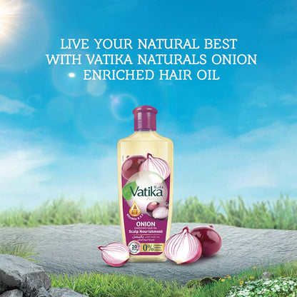 Vatika Naturals Onion Enriched Hair Oil Scalp Nourishment 200ml