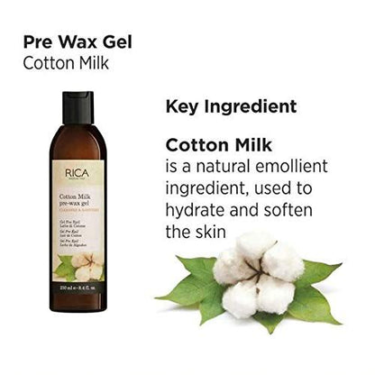 Rica Cotton Milk Pre Wax Gel (250ml)