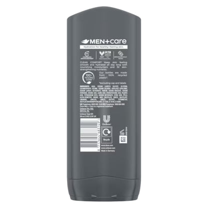 Dove Men+Care Hydrating Clean Comfort 3-in-1 Body Face + Hair Wash 400ml