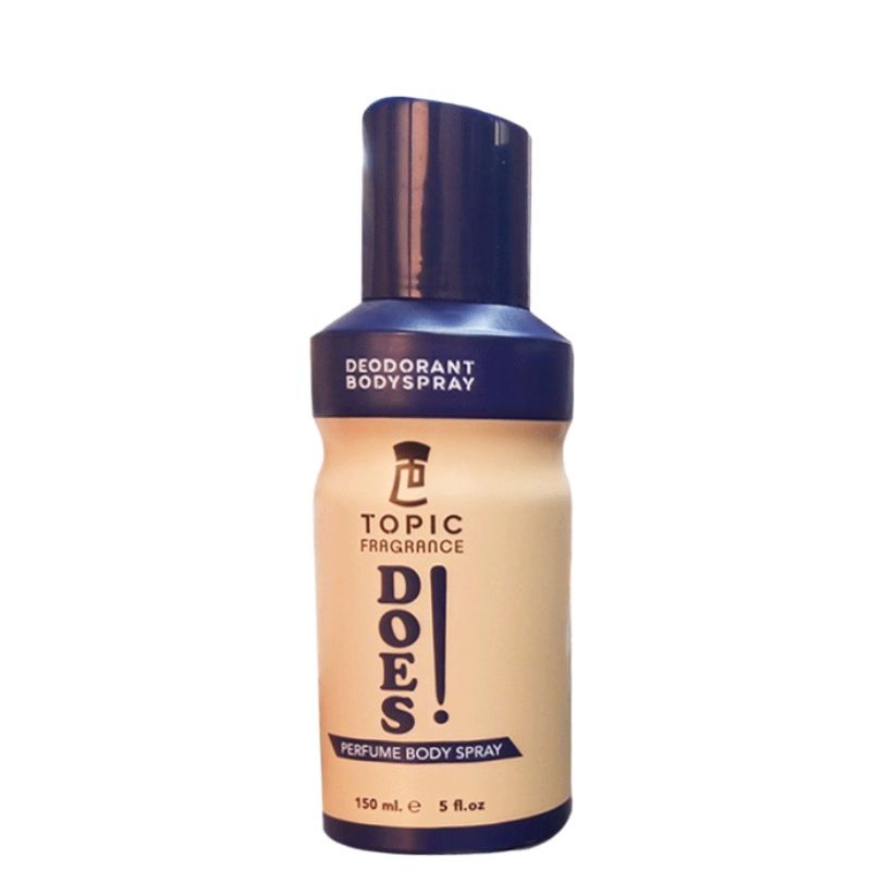 Topic Fragrance Does! Perfume Body Spray 150ml Long-Lasting Fresh & Bold Scent