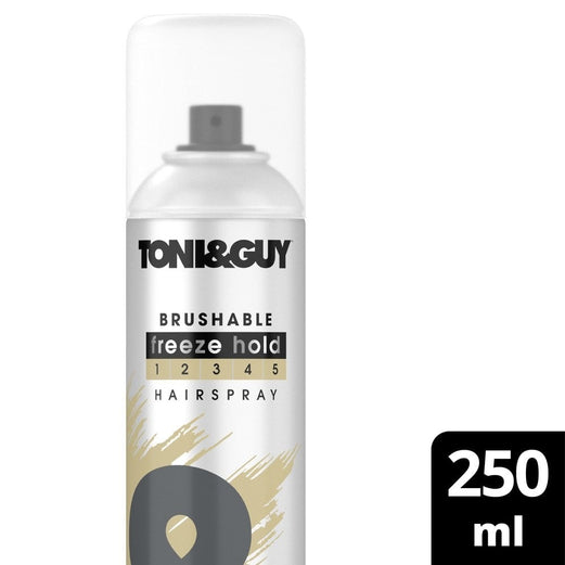 Toni & Guy Brushable Freeze Hold Hair Spray &5 250ml