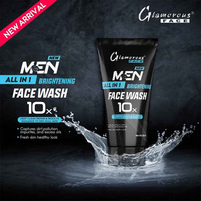 Glamorous Face All In 1 Brightening Men Face Wash 10x 150ml