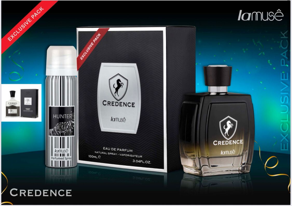 La Muse Credence Eau de Parfum 100ml + 50ml Deodorant Exclusive Pack (Sophisticated & Long-Lasting Fragrance Set)