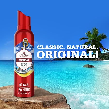 Old Spice Original 0% Gas Deodorant Body Spray 140ml for Men