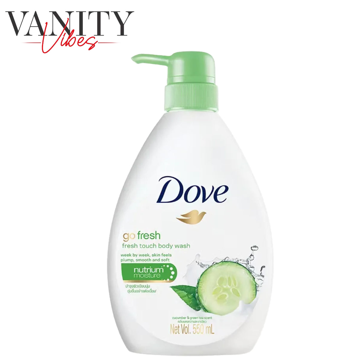 Dove Go Fresh Touch Body Wash Cucumber & Green Tea 550ml