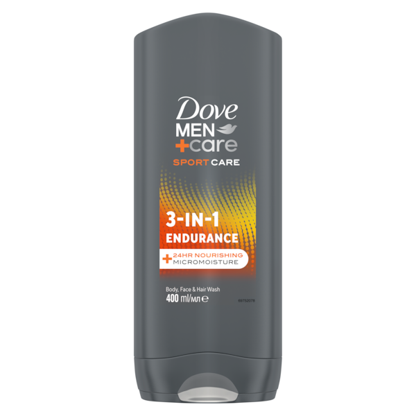 Dove Men+Care Sport Care 3-in-1 Endurance Body Face & Hair Wash 400ml