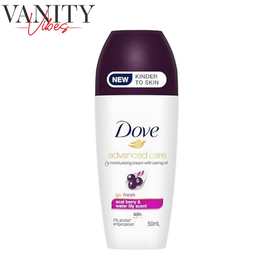Dove Advanced Care Acai Berry & Water Lily Scent 48Hr Antiperspirant Deodorant Roll On 50ml