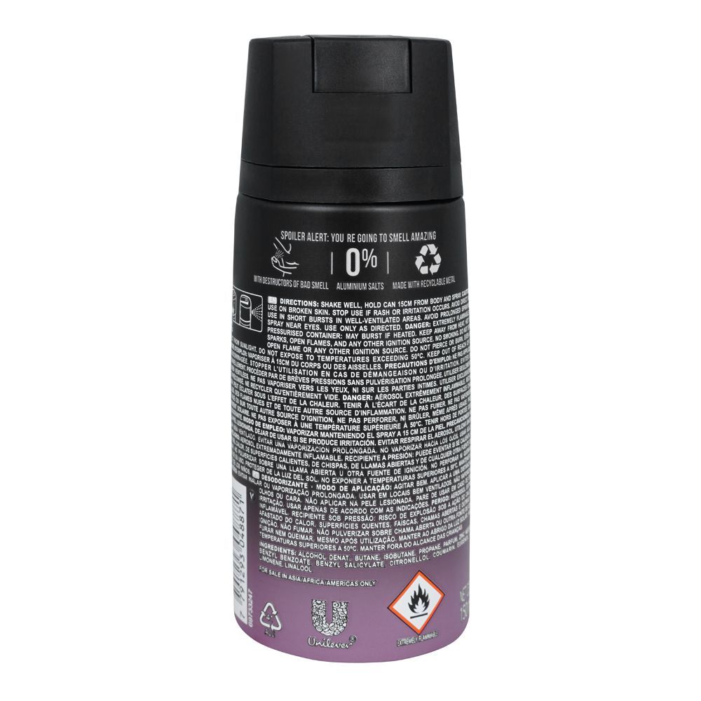 Axe Black Night Black Caramel & Vanilla 48H Non-Stop Fresh Deodorant Body Spray 150ml Long-Lasting Fragrance & Odor Protectio