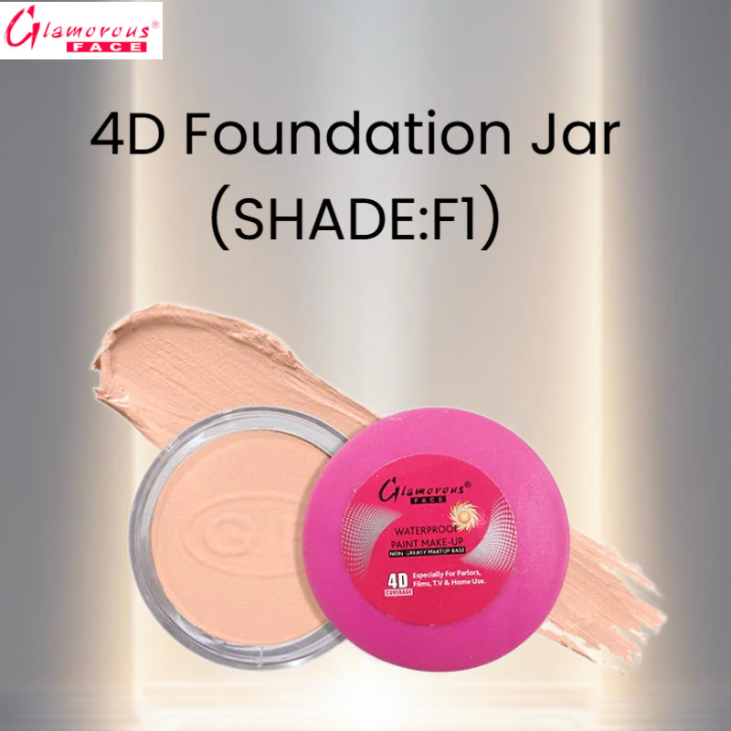 Glamorous Face 4D Foundation Jar (Shade: F1)