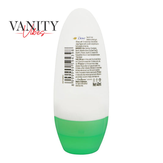 Dove Go Fresh Cucumber & Green Tea 48-Hour Anti-Perspirant Deodorant Roll On- for Women-40ml
