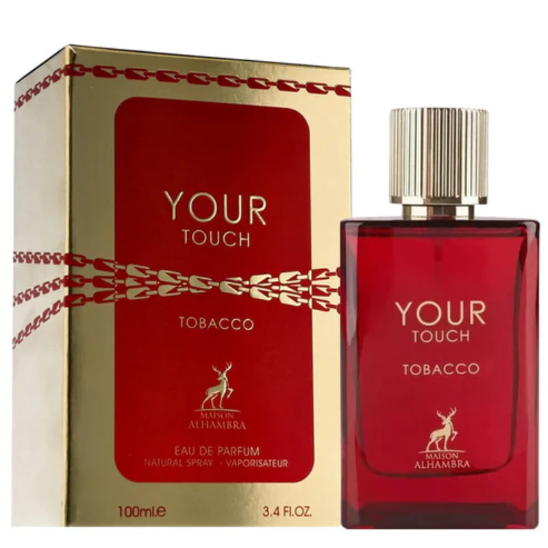 Your Touch Tobacco Eau De Parfum 100ml by Maison Alhambra  Long-Lasting Warm & Masculine Fragrance