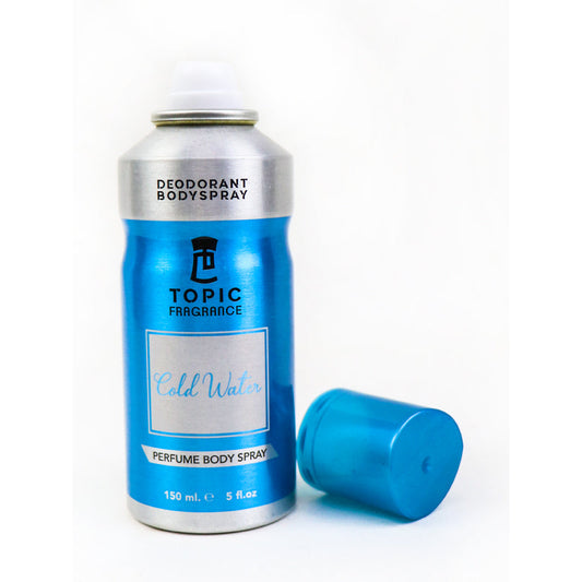Topic Cold Water Femme Perfume Body Spray 150ml Refreshing Long-Lasting Fragrance for Women