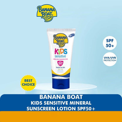 Banana Boat Kids Sensitive Tear Free Mineral Based Sunscreen Lotion SPF 50+ PA++++ 90ml