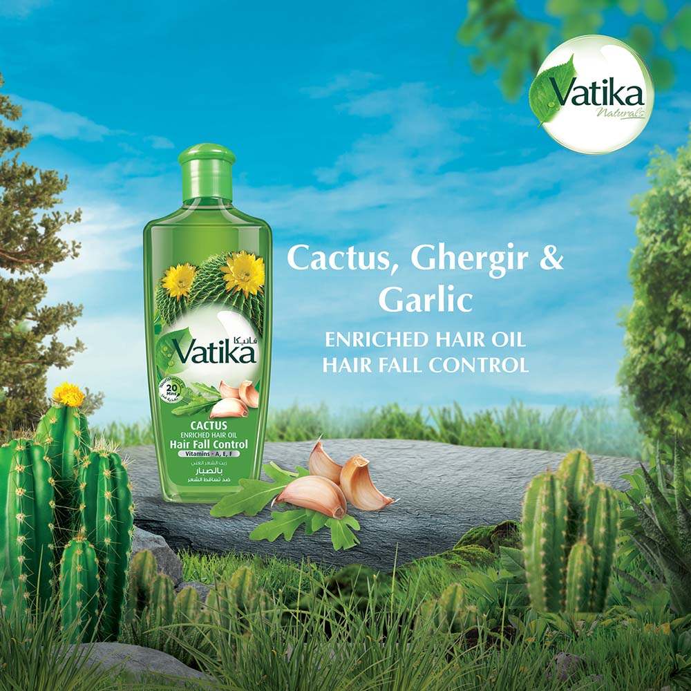 Vatika Naturals Hair Fall Control Cactus Enriched Hair Oil 200ml