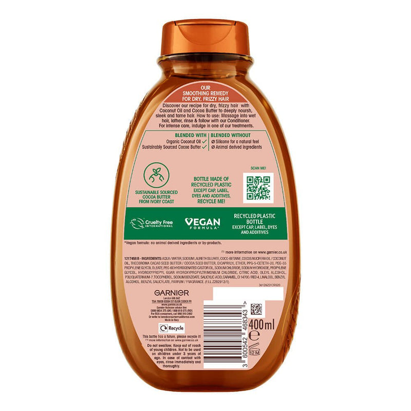 Garnier Ultimate Blends Coconut Oil & Cocoa Butter Smoothing Shampoo 400ml