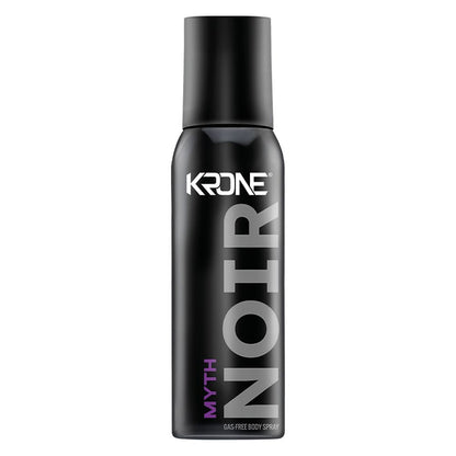 Krone Noir Myth Gas-Free Body Spray 120ml Long-Lasting Fresh & Masculine Fragrance