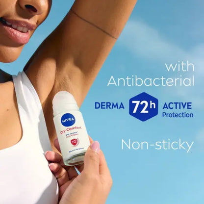Nivea Dry Comfort 72H Active Deodorant Roll-On 50ml