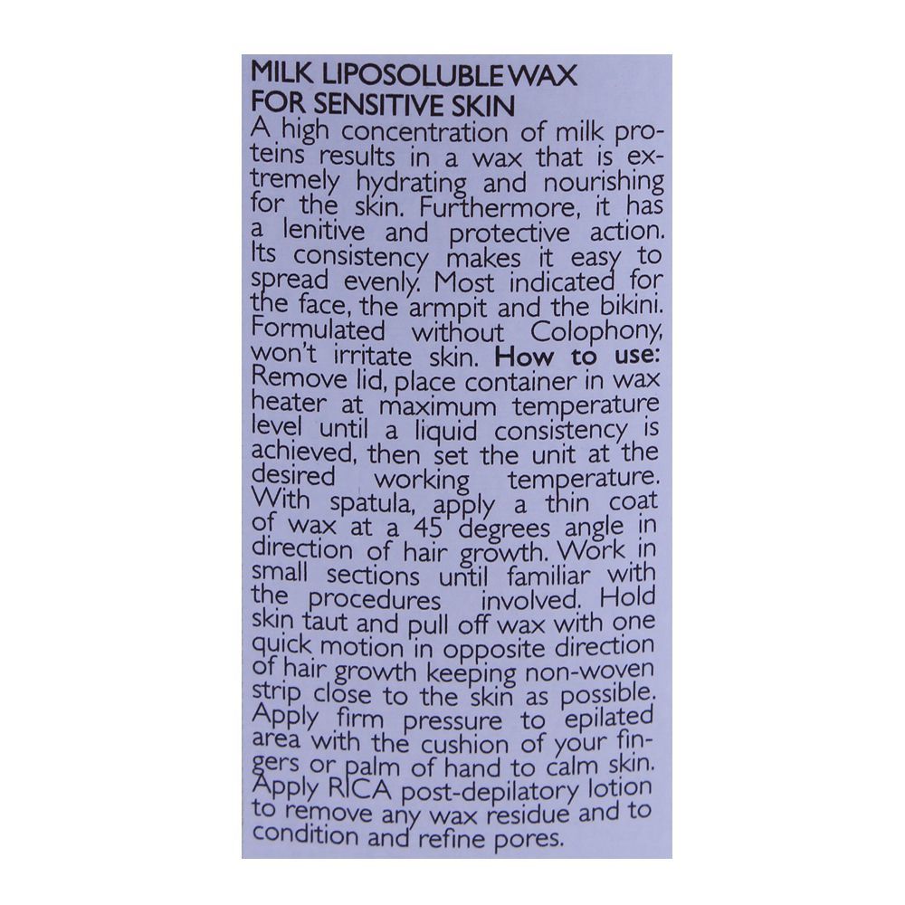 RICA Milk Liposoluble Wax Sensitive Skin 400ml