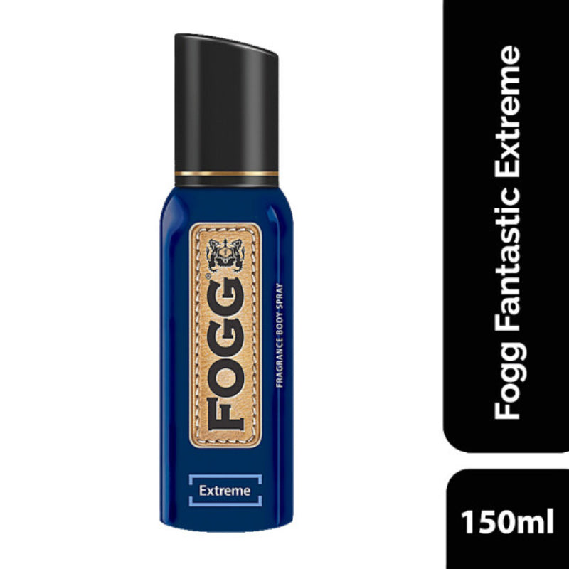 FOGG Extreme No Gas Perfume Body Spray for Men 150ml - Long Lasting Strong Masculine Deodorant Spray Fresh Fragrance Daily We