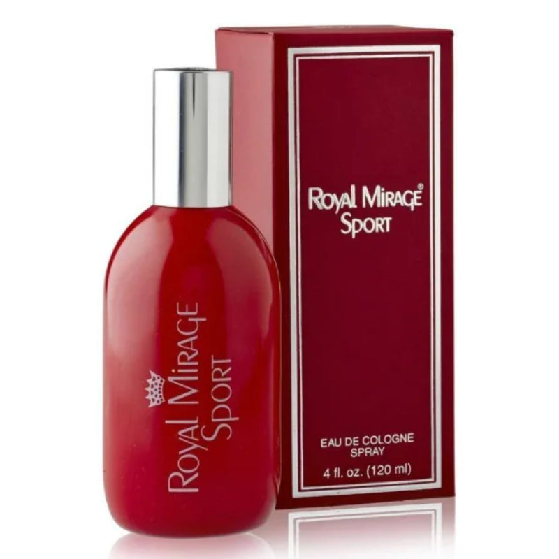 Royal Mirage Sport Eau De Cologne Spray 120ml – Long Lasting Fresh Energetic Masculine Fragrance
