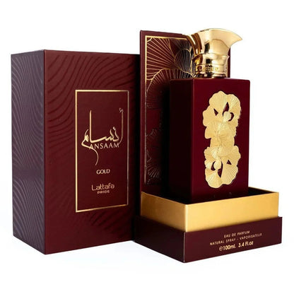 Lattafa Pride Ansaam Gold Eau de Parfum 100ml - Long Lasting Luxury Floral Fragrance for Women
