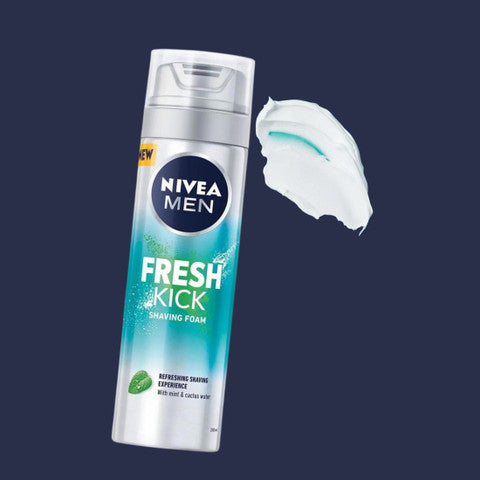 Nivea Men Fresh Kick Shaving Foam 200ml