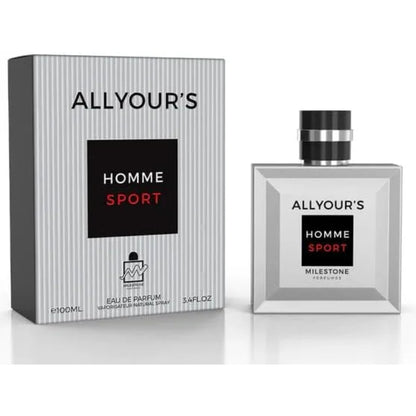 All Your's Homme Sport By Milestone Eau De Parfum 100ml for Men