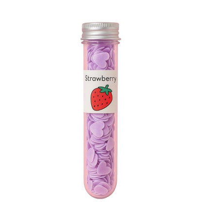 Wink Colorful Paper Craft Fruits Series Strawberry Flavour Travel Soap Strips in Test Tube Jar – Portable Disposable Hand Was