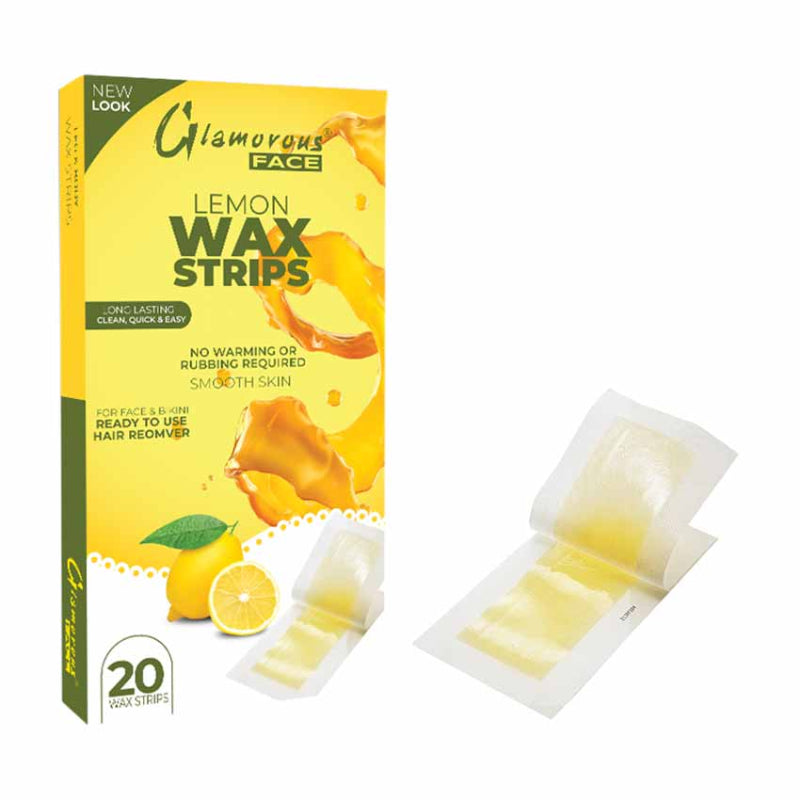 Glamorous Face Body Wax Strips (Lemon)