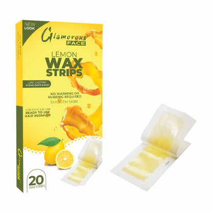 Glamorous Face Body Wax Strips (Lemon)