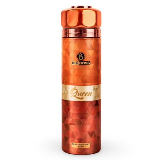 BigBoss Big Boss Queen Perfumed Spray 250ml - Long Lasting Fragrance Body Mist for Women, Fresh & Elegant Daily Scent
