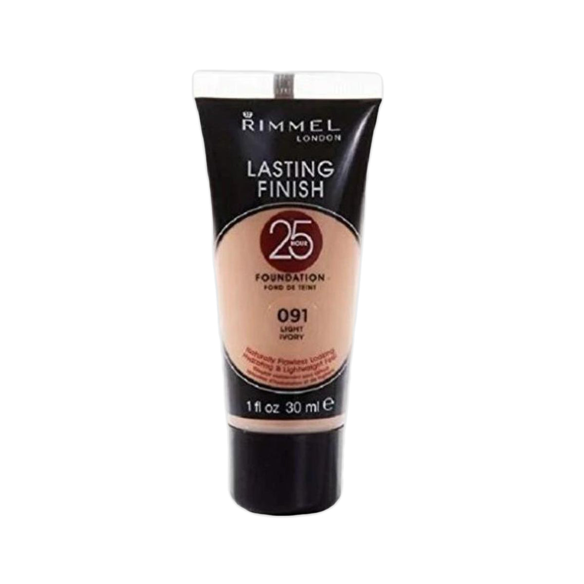 Rimmel Lasting Finish 25 Hours Foundation, Light Ivory, 091, 30 ml