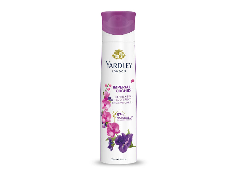 Yardley London Imperial Orchid Body Spray For Women, 150 ml