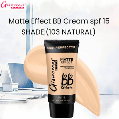 Glamorous Face Matte Effect BB Cream spf 15 (Shade:103 Natural)