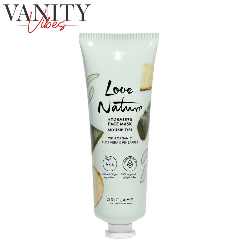 Oriflame Love Nature Hydrating Mask Aloe vera & Pineapple 75ml