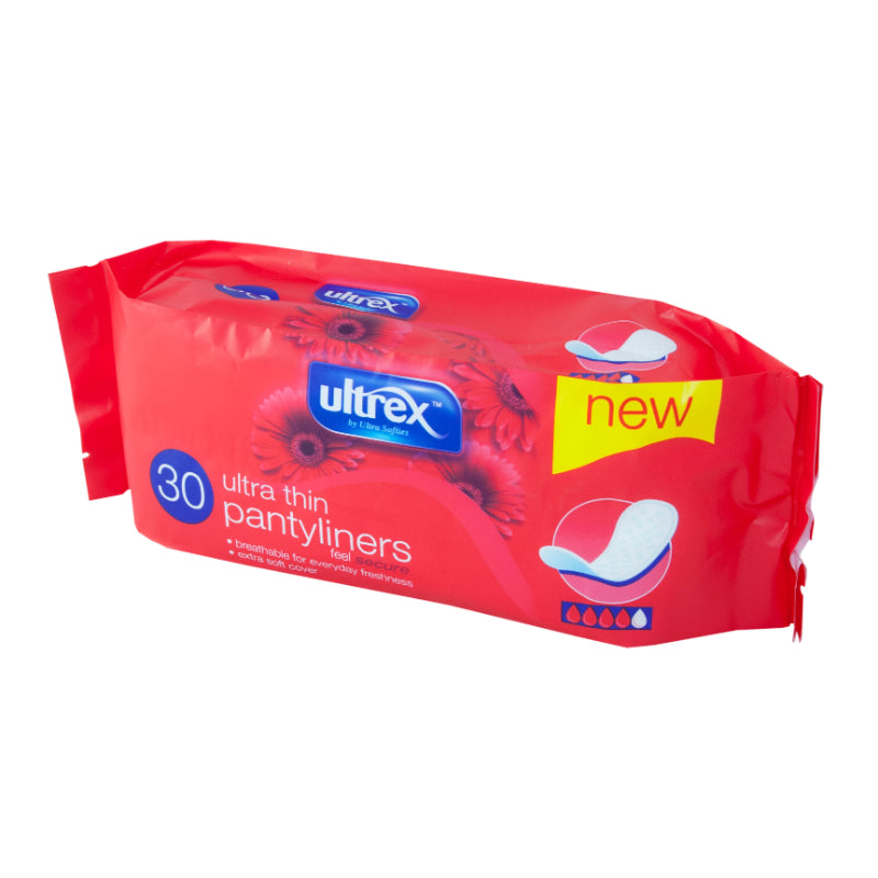 Ultrex 30 Ultra Thin Pantyliners 30pcs Secure & Comfortable Fit