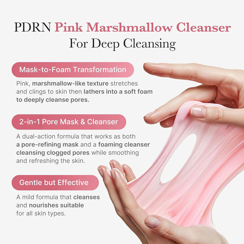 Medicube PDRN Pink Niacinamide Whip Cleanser 120 g Brightening Cleanse & Skin Repair (K Beauty)