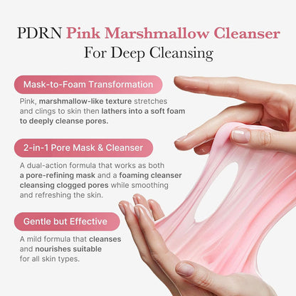 Medicube PDRN Pink Niacinamide Whip Cleanser 120 g Brightening Cleanse & Skin Repair (K Beauty)