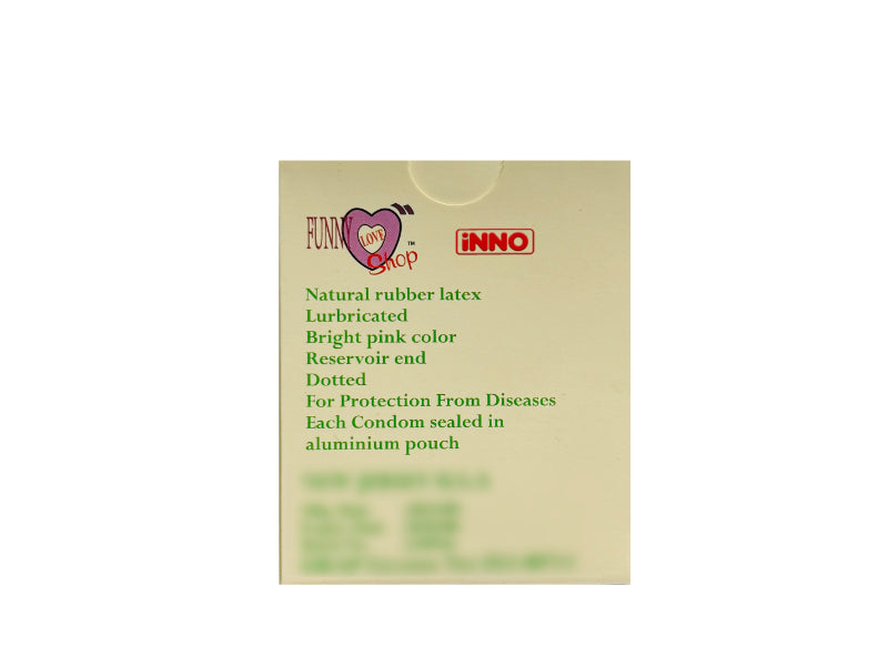 INNO Aroma Pack of 9 Condoms - Dotted & Lubricated strawberry apple mint