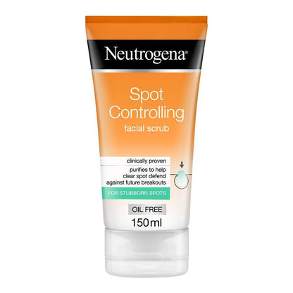 Neutrogena Spot Controlling Facial Scrub, For Stubborn Spots, 150ml