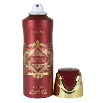 Bade’e Al Oud Sublime Deodorant Body Spray by Lattafa 200 ml Rich Oud Fragrance & Long‑Lasting Freshness