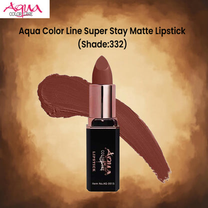 Aqua Color Line Super Stay Matte Lipstick (Shade:332)