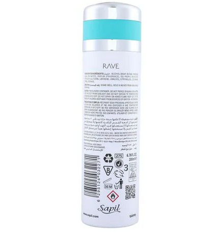 Aris Perfumes Sapil Rave Body Spray 200ml