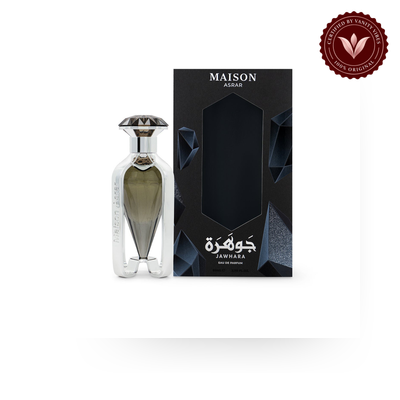 Maison Asrar Jawhara Black Eau de Parfum 100ml box and bottle