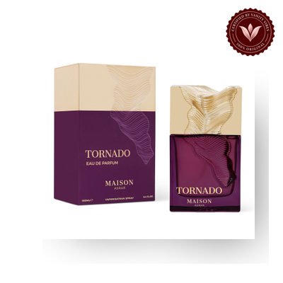 Maison Asrar Tornado Eau de Parfum 100ml box and bottle