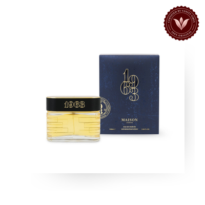 Maison Asrar 1963 Eau de Parfum 100ml box and bottle